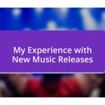 My Experience with New Music Releases