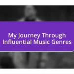 My Journey Through Influential Music Genres